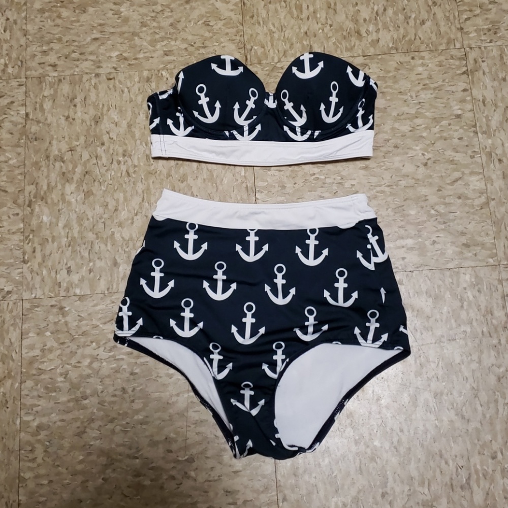 High waisted retro bikini